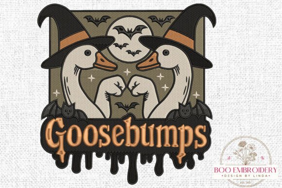 Goosebumps Halloween Embroidery Design