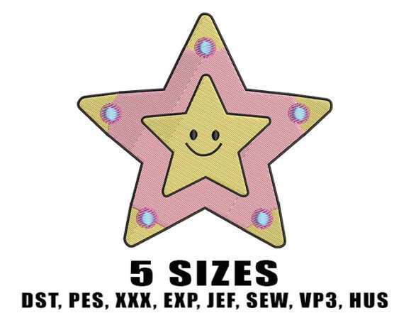 Smiling Stars Embroidery Designs